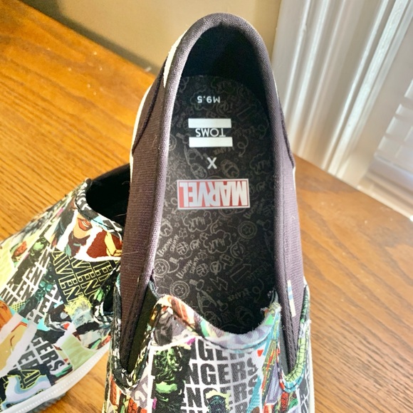 Toms X Marvel Character Printed Baja Slip-Ons Topanga Collection Men - Picture 4 of 4
